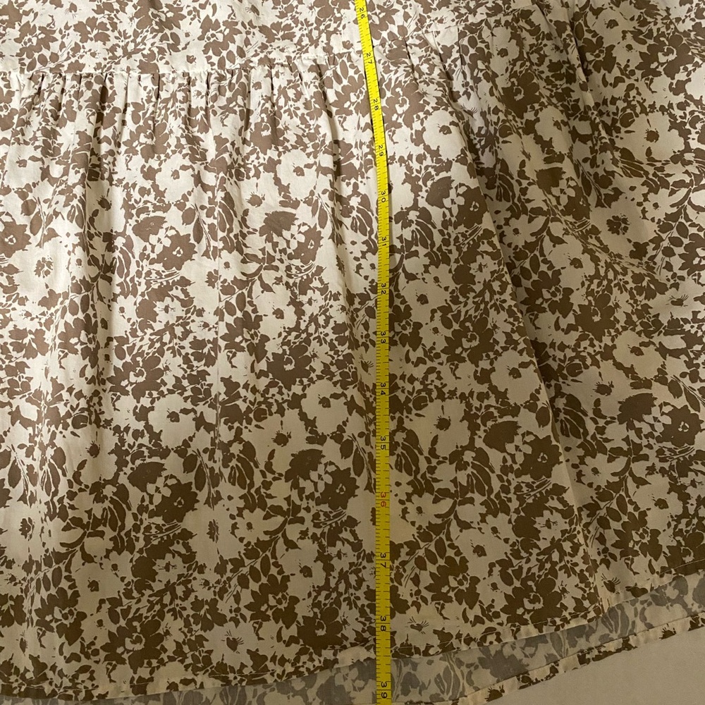 Rails Leni Cafe Floral Dress ‎ Extra Small Beige Floral Tiered Spaghetti Straps - Picture 9 of 15